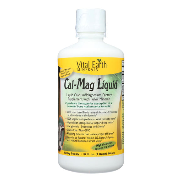 Vital Earth Minerals Cal-mag - Liquid - 32 Oz - Vita-Shoppe.com