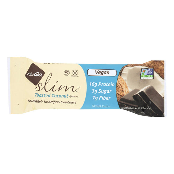 Nugo Nutrition Bar Nugo Slim Bar - Toasted Coconut - Case Of 12 - 1.59 Oz - Vita-Shoppe.com