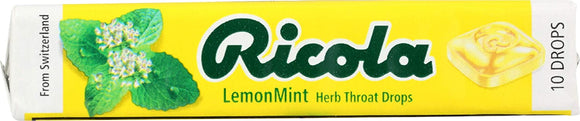 Ricola Lemon Mint Sticks 10 Herb Throat Drops - Vita-Shoppe.com