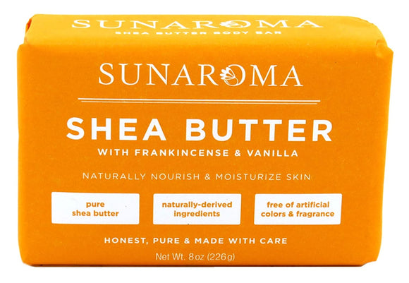 Sunaroma Shea Butter Soothing Soap Body Bar 8 oz/226g - Vita-Shoppe.com