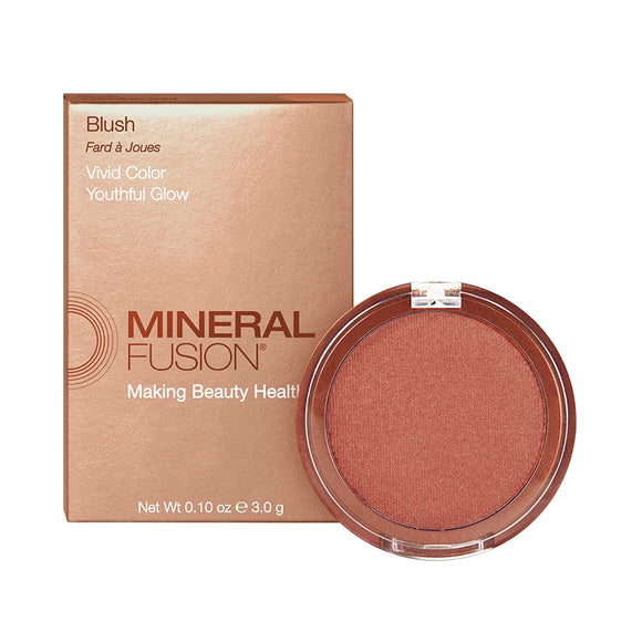 Mineral Fusion Blush, Harmony, Coral Shimmer, 0.10 oz - Vita-Shoppe.com