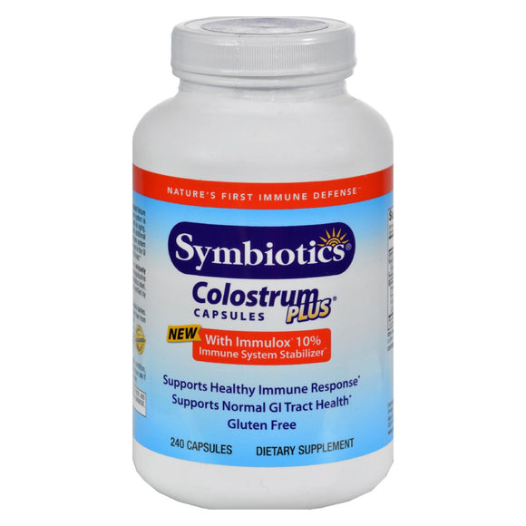 Symbiotics Colostrum Plus - 480 Mg - 240 Capsules - Vita-Shoppe.com