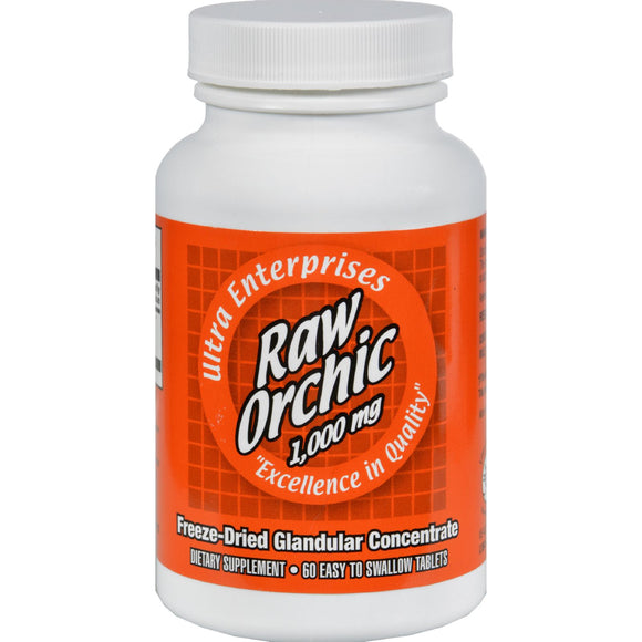 Ultra Glandulars Raw Orchic - 1000 Mg - 60 Tablets - Vita-Shoppe.com