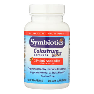 Symbiotics Colostrum Plus - 480 Mg - 120 Capsules - Vita-Shoppe.com