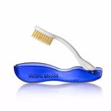 Mouth Watchers Travel Toothbrush - Blue - 1 Count - Case Of 5 - Vita-Shoppe.com
