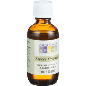 Aura Cacia Essential Oil - Brightening Sweet Orange - 2 Oz - Vita-Shoppe.com