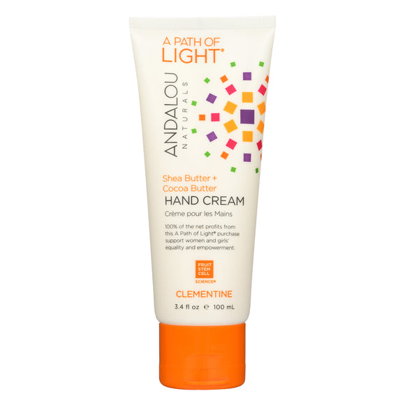 Andalou Naturals Hand Cream - A Force Of Nature Shea Butter Plus Sea Buckthorn - Clementine - 3.4 Oz - Vita-Shoppe.com