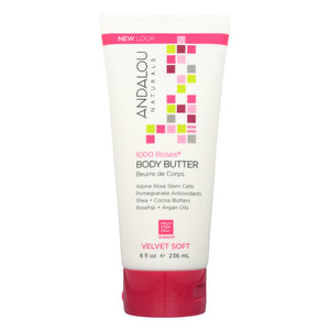 Andalou Naturals Body Butter - 1000 Roses - 8 Oz - Vita-Shoppe.com