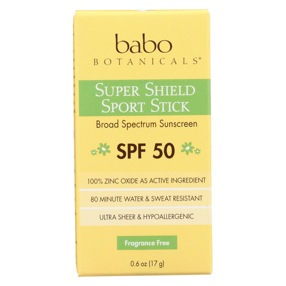 Babo Botanicals Sunscreen - Fragrance Free - Case Of 1 - .6 Fl Oz. - Vita-Shoppe.com