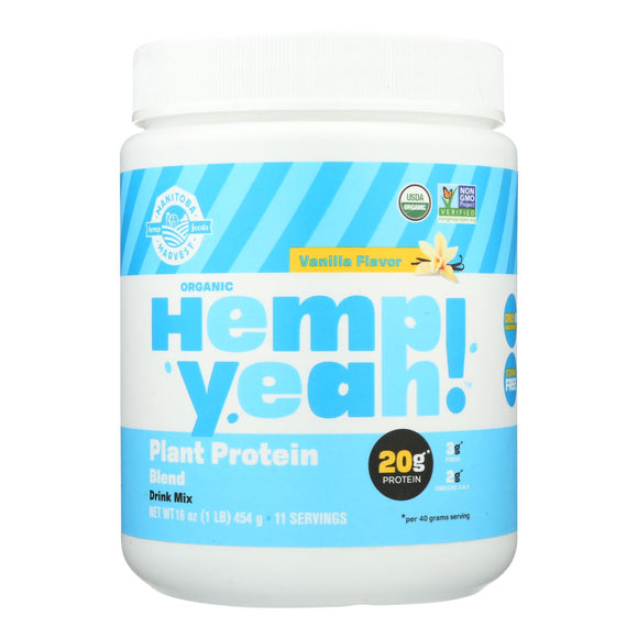 Manitoba Harvest Vanilla Flavor Organic Plant Protein Blend Drink Mix - 1 Each - 16 Oz - Vita-Shoppe.com