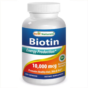 Best Naturals Biotin 10000 mcg 200 Caps - Vita-Shoppe.com