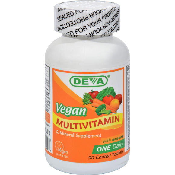 Deva Vegan Multivitamin And Mineral Supplement - 90 Coated Tablets - Vita-Shoppe.com