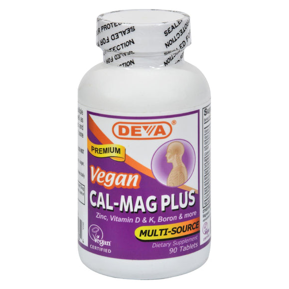Deva Vegan Vitamins - Cal-mag Plus - 90 Tablets - Vita-Shoppe.com