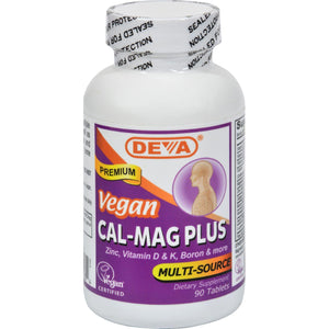 Deva Vegan Cal-mag Plus - 90 Tablets - Vita-Shoppe.com