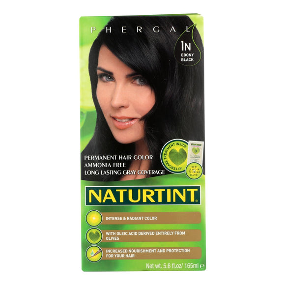 Naturtint Hair Color - Permanent - 1n - Ebony Black - 5.28 Oz - Vita-Shoppe.com