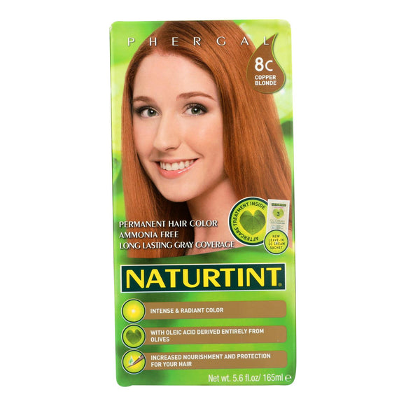 Naturtint Hair Color - Permanent - 8c - Copper Blonde - 5.28 Oz - Vita-Shoppe.com