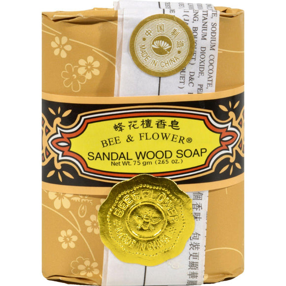 Bee And Flower Soap Sandalwood - 2.65 Oz - Case Of 12 - Vita-Shoppe.com
