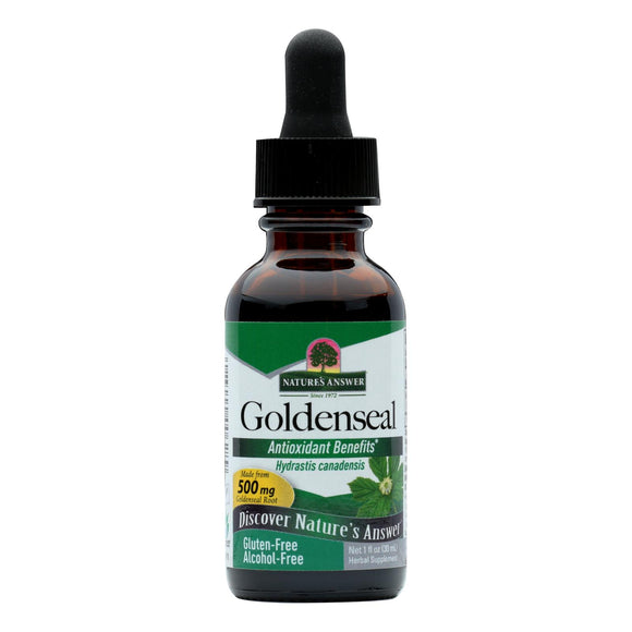 Nature's Answer - Goldenseal Root Alcohol Free - 1 Fl Oz - Vita-Shoppe.com