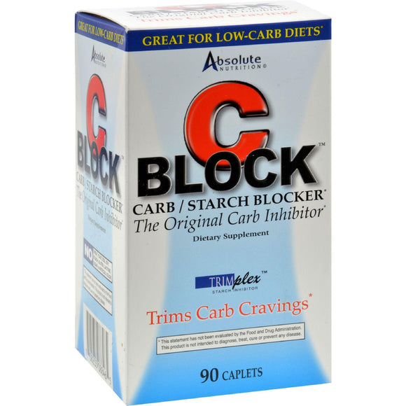 Absolute Nutrition C Block Carb And Starch Blocker - 90 Caplets - Vita-Shoppe.com