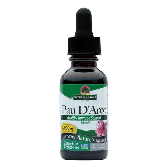 Nature's Answer - Pau D'arco Inner Bark Alcohol Free - 1 Fl Oz - Vita-Shoppe.com