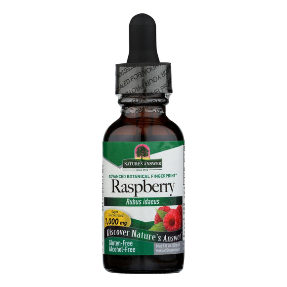 Nature's Answer - Raspberry Leaf Alcohol Free - 1 Fl Oz - Vita-Shoppe.com