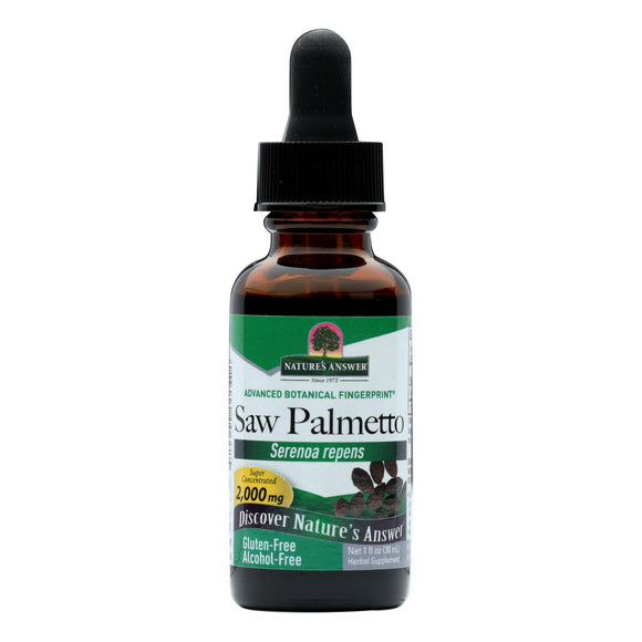 Nature's Answer - Saw Palmetto Berry Alcohol Free - 1 Fl Oz - Vita-Shoppe.com