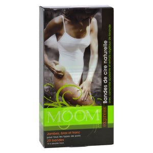 Moom Express Pre Wax Strips For Legs And Body - 20 Strips - Vita-Shoppe.com
