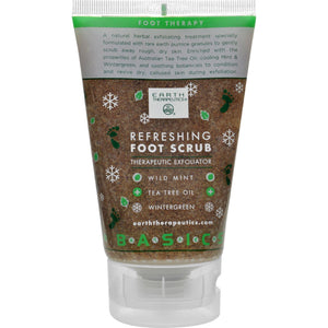 Earth Therapeutics Refreshing Foot Scrub Wild Mint - 4 Fl Oz - Vita-Shoppe.com