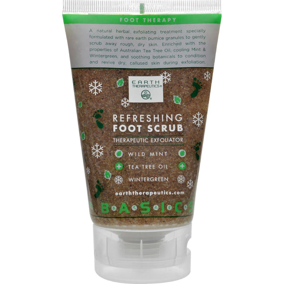 Earth Therapeutics Refreshing Foot Scrub Wild Mint - 4 Fl Oz - Vita-Shoppe.com