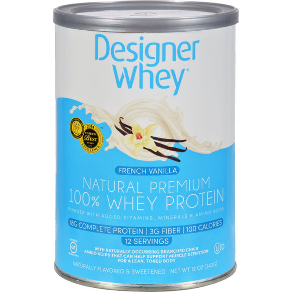 Designer Whey Protein Powder French Vanilla - 12 Oz - Vita-Shoppe.com
