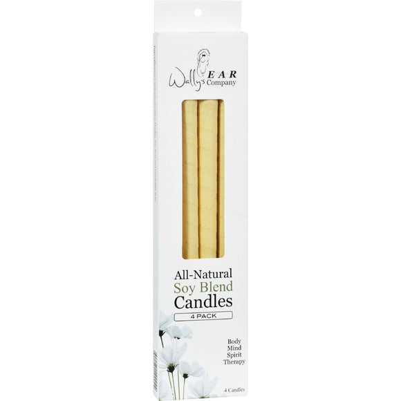 Wally's Ear Candles Plain Paraffin - 4 Candles - Vita-Shoppe.com