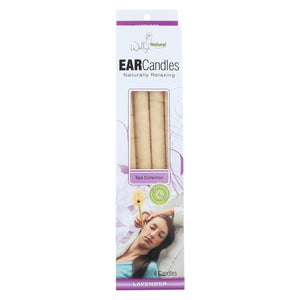 Wally's Ear Candles Lavender Paraffin - 4 Candles - Vita-Shoppe.com