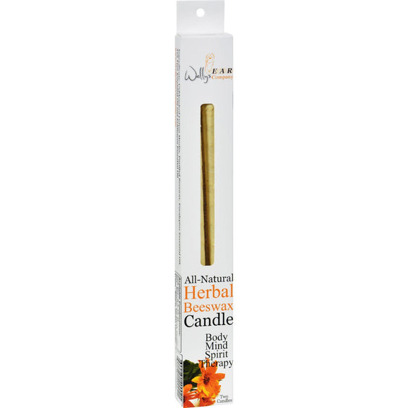 Wally's Natural Products Herbal Beeswax Candles - 2 Pk - Vita-Shoppe.com