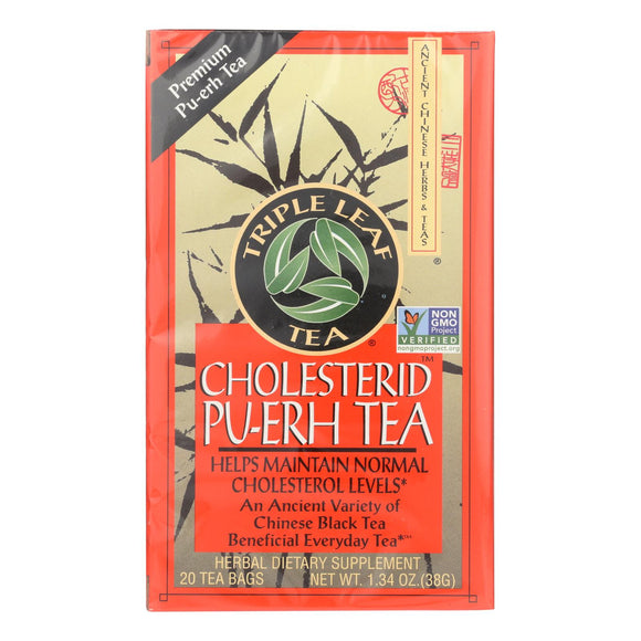 Triple Leaf Tea Cholesterid - 20 Tea Bags - Case Of 6 - Vita-Shoppe.com