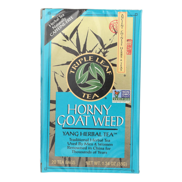 Triple Leaf Tea Horny Goat Weed - 20 Tea Bags - Case Of 6 - Vita-Shoppe.com