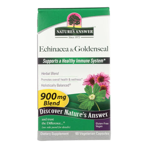 Nature's Answer - Echinacea And Goldenseal Root - 60 Vegetarian Capsules - Vita-Shoppe.com