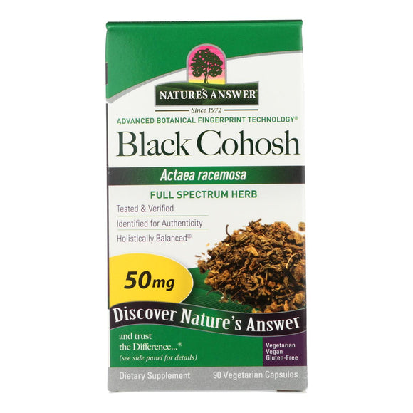 Nature's Answer - Black Cohosh Root - 90 Caps - Vita-Shoppe.com