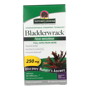 Nature's Answer - Bladderwrack Thallus - 90 Vegetarian Capsules - Vita-Shoppe.com