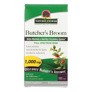 Nature's Answer - Butcher's Broom Root - 90 Vegetarian Capsules - Vita-Shoppe.com