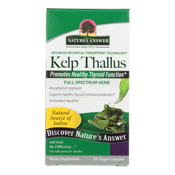 Nature's Answer - Kelp Thallus - 100 Capsules - Vita-Shoppe.com