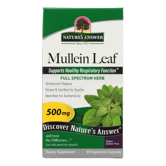 Nature's Answer Mullein Leaf Dietary Supplement  - 1 Each - 90 Sgel - Vita-Shoppe.com