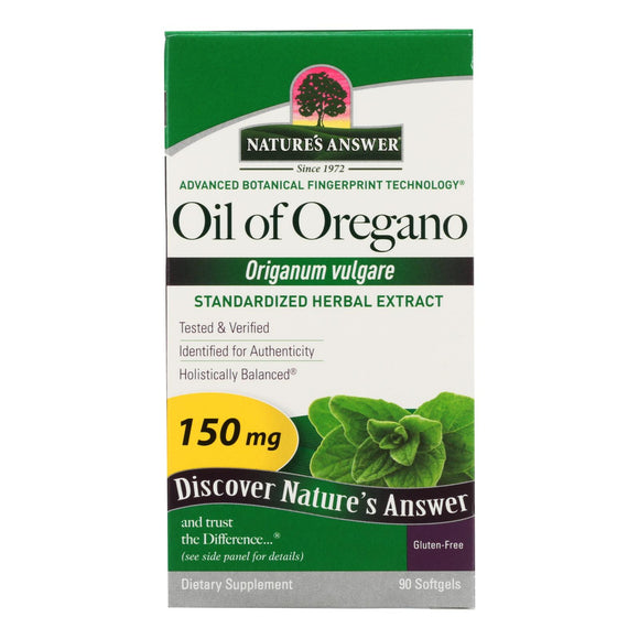 Nature's Answer - Oil Of Oregano - 90 Softgels - Vita-Shoppe.com