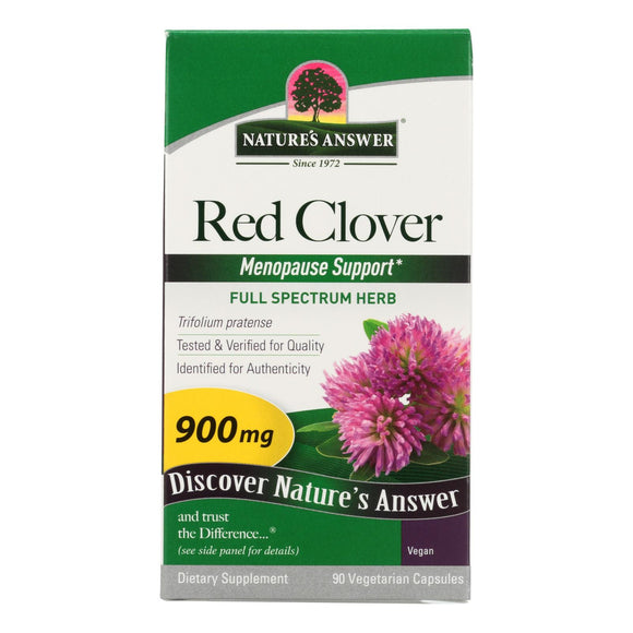 Nature's Answer - Red Clover Tops - 90 Caps - Vita-Shoppe.com