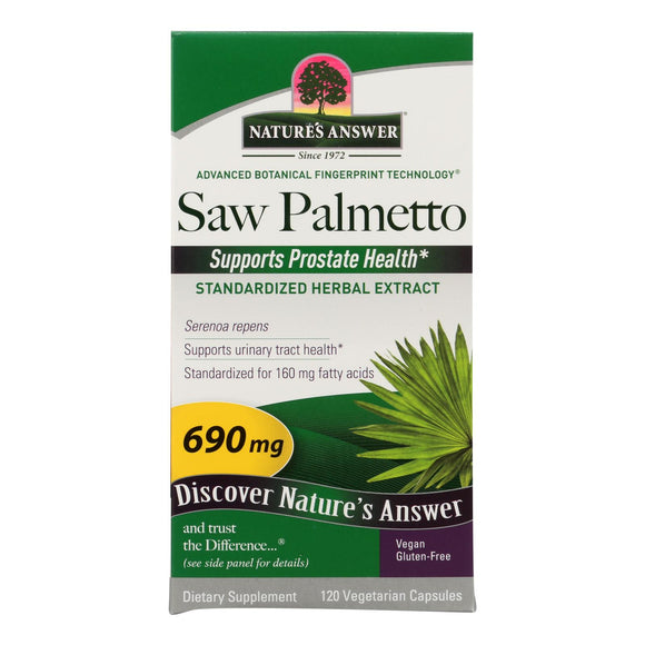 Nature's Answer - Saw Palmetto Berry Extract - 120 Vcaps - Vita-Shoppe.com