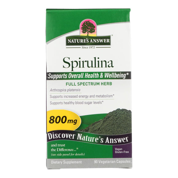 Nature's Answer - Spirulina - 90 Capsules - Vita-Shoppe.com