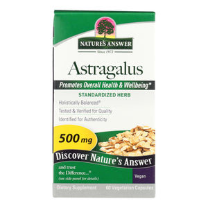 Nature's Answer - Astragalus Root Extract - 60 Vegetarian Capsules - Vita-Shoppe.com