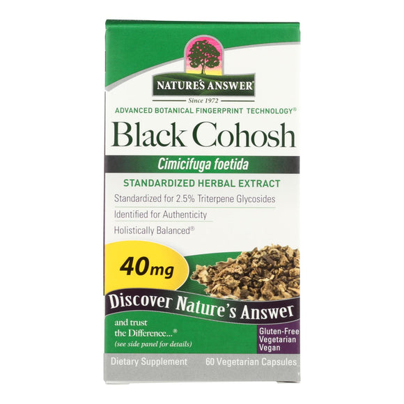 Nature's Answer - Black Cohosh Root Extract - 60 Vegetarian Capsules - Vita-Shoppe.com