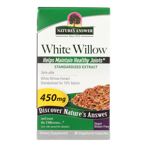 Nature's Answer - White Willow Bark Standardized - 60 Vcaps - Vita-Shoppe.com