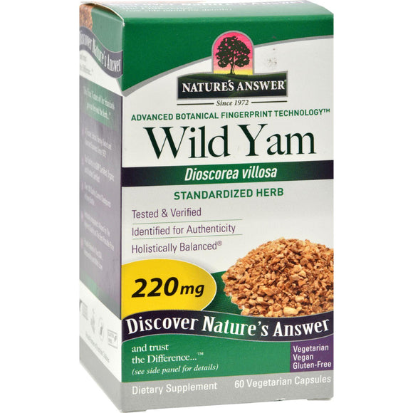 Nature's Answer Wild Yam Root Extract - 60 Vegetarian Capsules - Vita-Shoppe.com