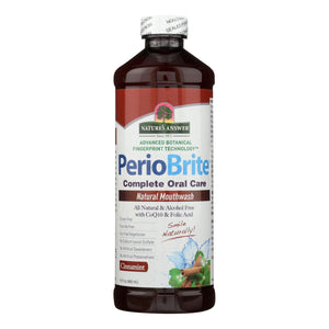 Nature's Answer - Periowash Mouthwash Alcohol-free Cinna Mint - 16 Fl Oz - Vita-Shoppe.com